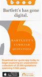 Mobile Screenshot of bartlettsquotes.com